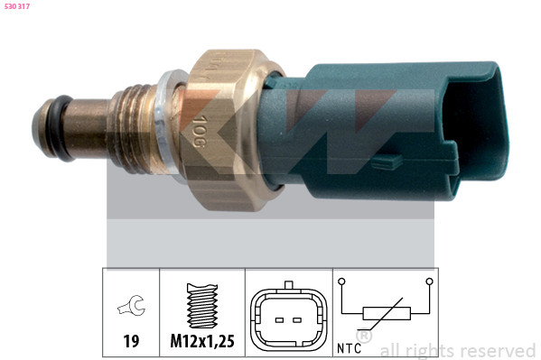 Senzor,temperatura lichid de racire 530 317 KW